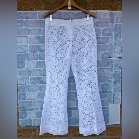 MICHELLE FARMER COLLABORATE LACE WIDE LEG PANTS SIZE 6 - Picture 1 of 9